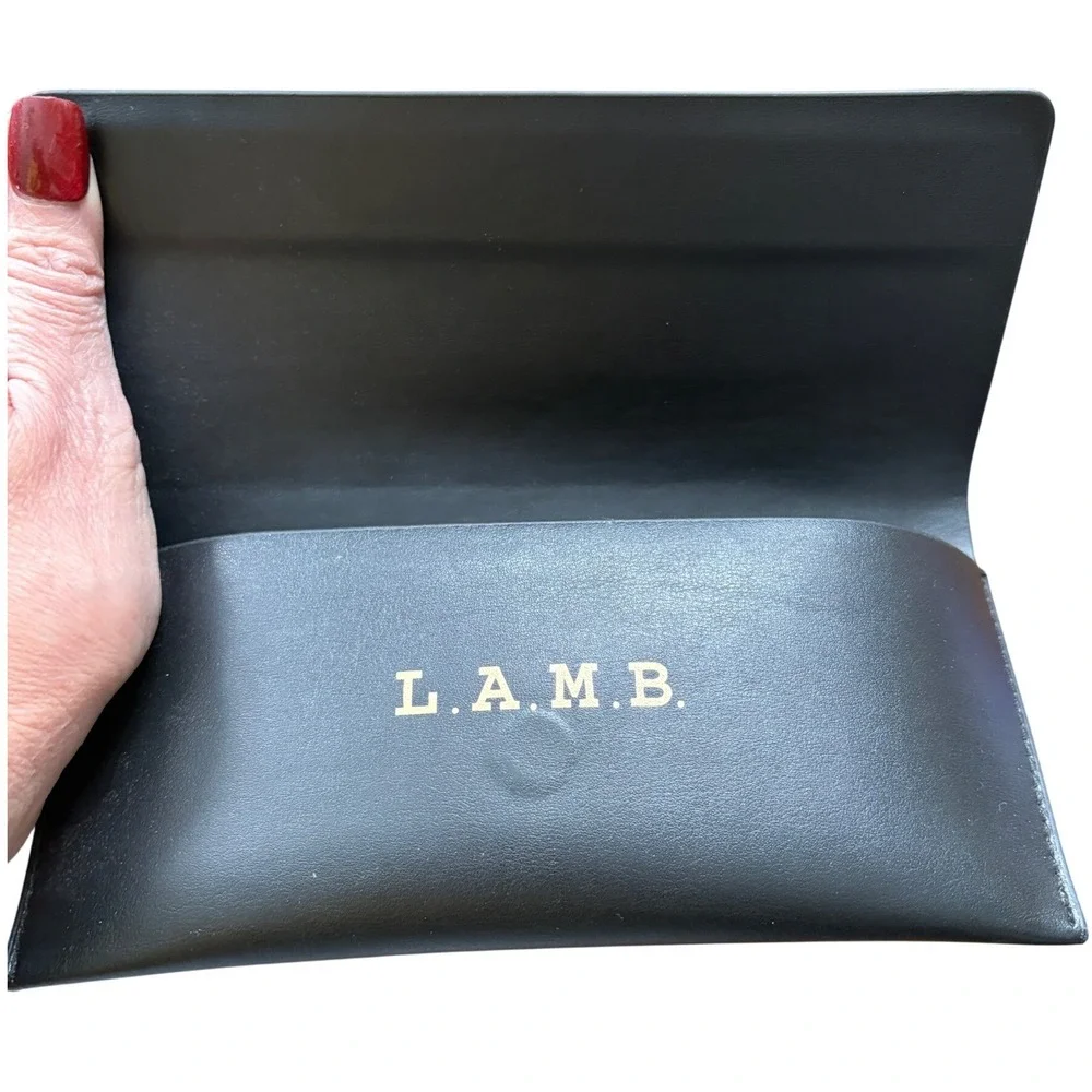 L.A.M.B. by Gwen Stefani Black Semi-Hard Shell Sunglasses, Eyeglasses Case
